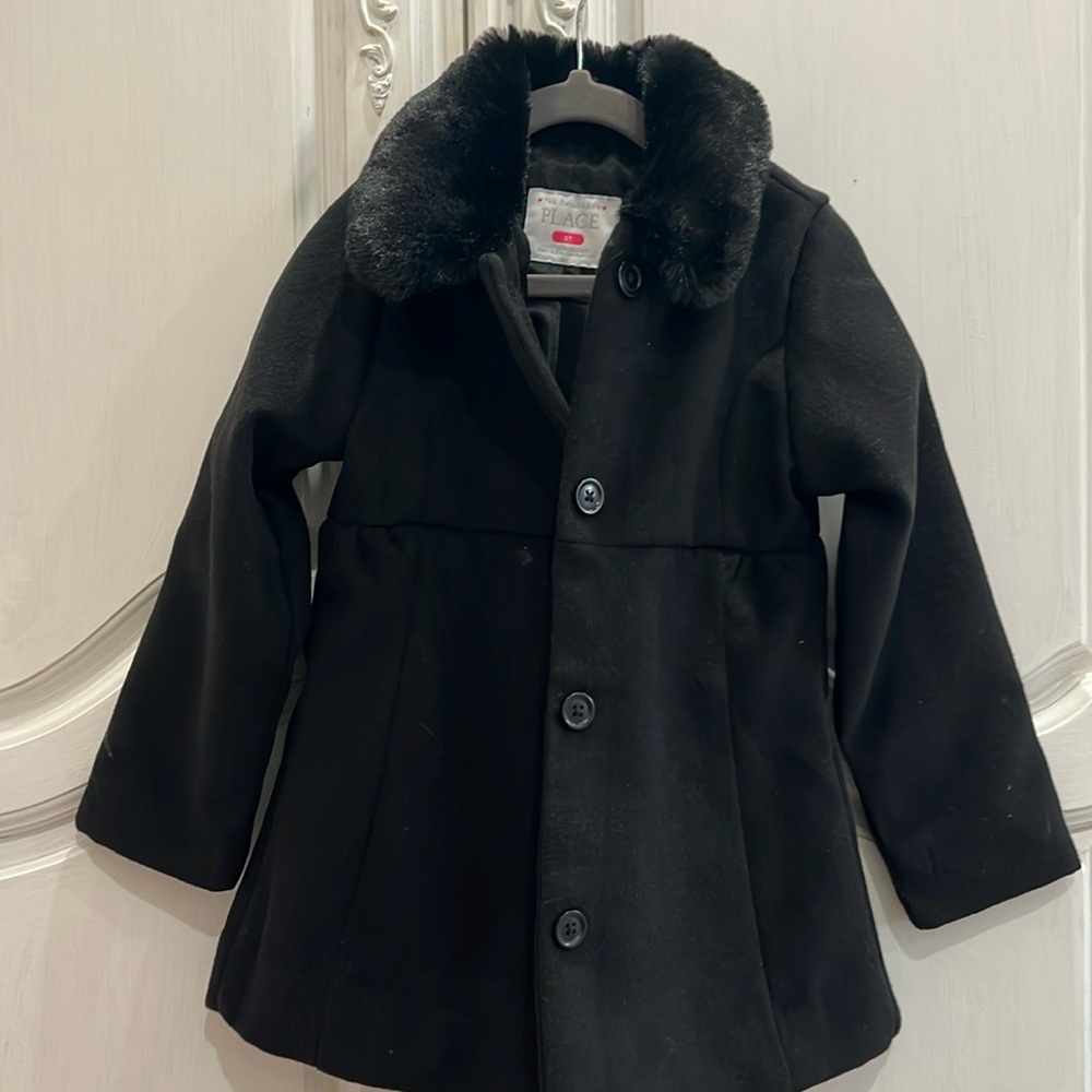 Black toddler pea coat